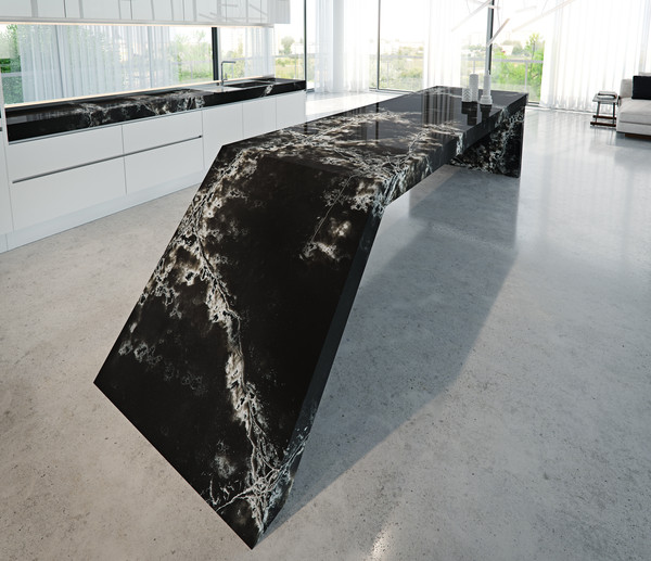 außergewöhnlicher Tisch aus Quarzstein- Foto: COMPAC®